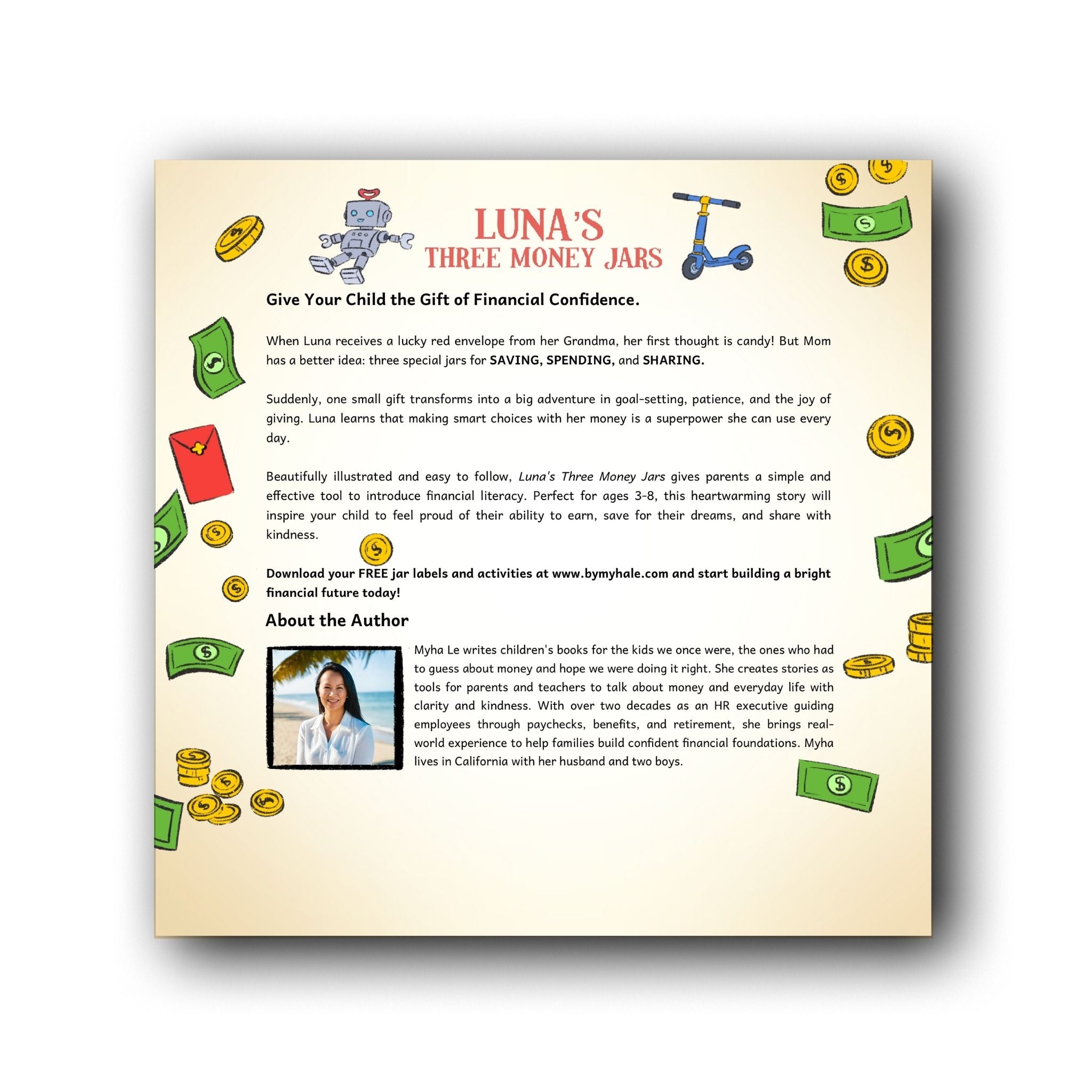 Luna's Three Money Jars - A Story About Saving, Spending, and Sharing (Paperback Only)