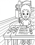 Coloring Page: Ethan The Super Helper
