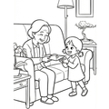 Coloring Page: Luna And Her Grandmother