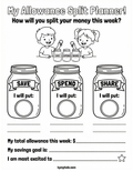 Activity Sheet: My Allowance Split Planner!