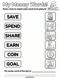 Activity Sheet: My Money Words