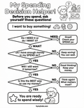 Activity Sheet: My Spending Decision Helper!